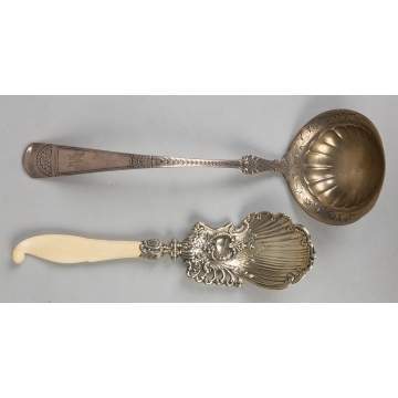 Sterling Silver Soup Ladle, Rare Empress Pattern Designed by George Wilkinson