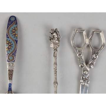 Gorham Spoons & Grape Scissors