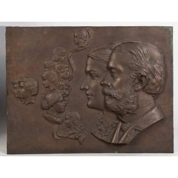 Bronze Relief Plaque