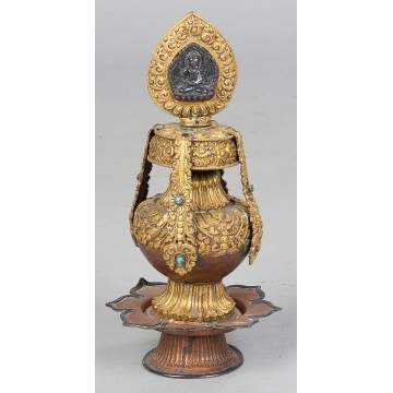 Tibetan Brass & Copper Ceremonial Piece