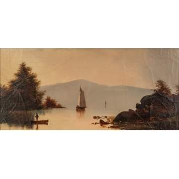 Two Hudson River School Paintings, 19th century