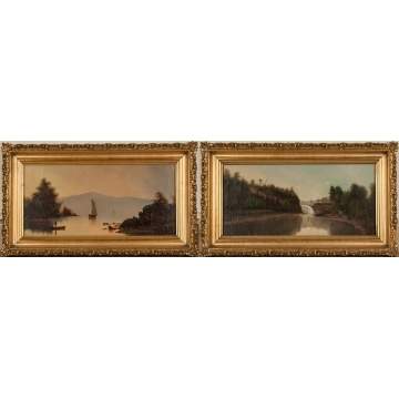 Two Hudson River School Paintings, 19th century