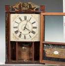 Smith, Tuttle & Blakeslee Stenciled Shelf Clock,  Owego Tioga County, NY