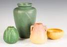 Hampshire Vase, Wheatley Vase and  Rookwood Vase  and Bowl