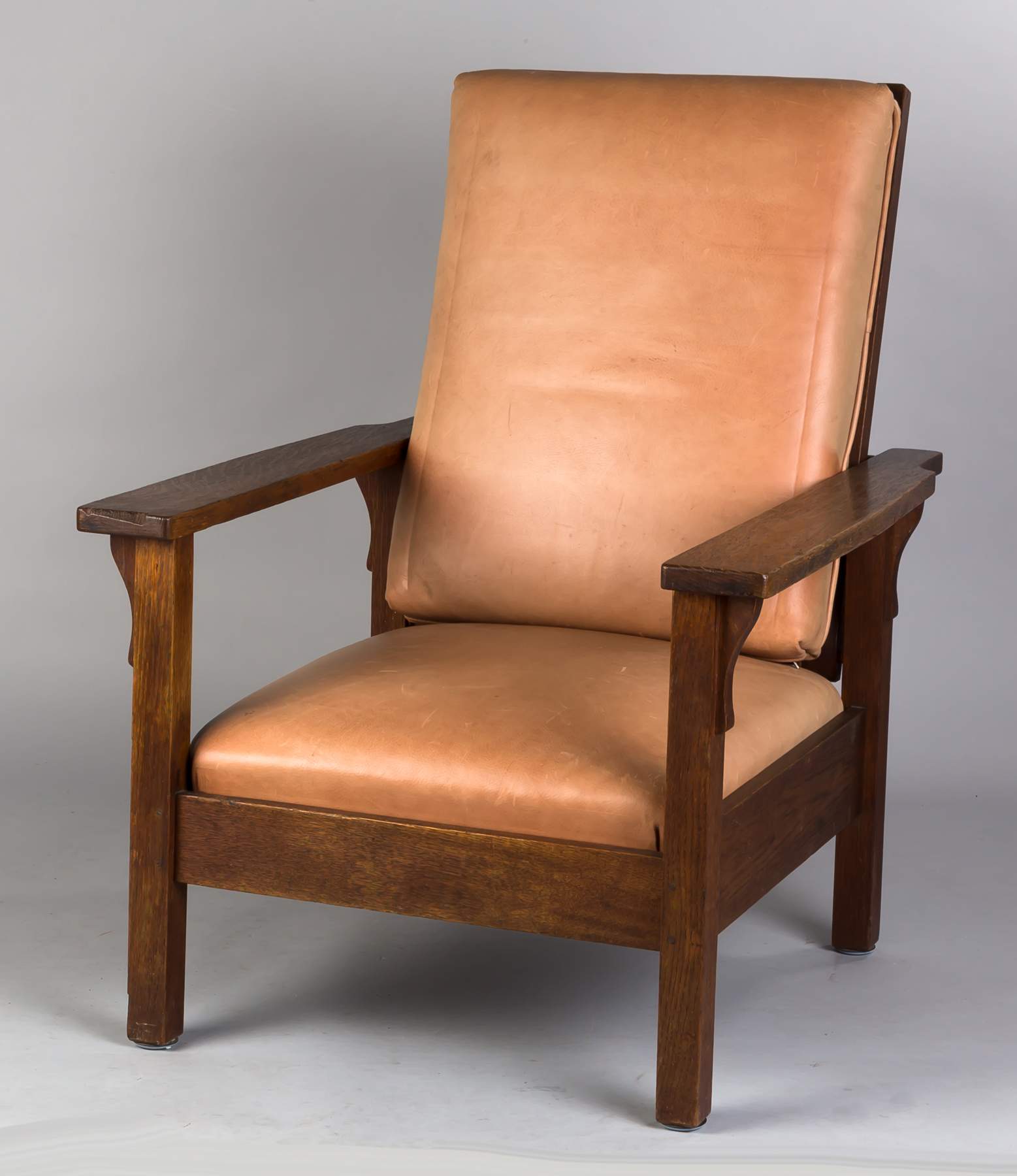 Signed Gustav Stickley Morris Chair Cottone Auctions
