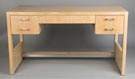 Cerused Oak Desk & Barrel Table by Jay Spectre for Century