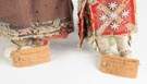 Santee Sioux Cloth and Buckskin Dolls