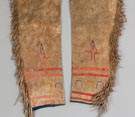 Native American buckskin and Porcupine Leggings