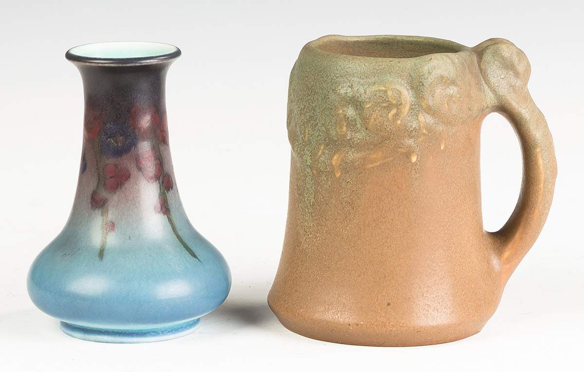 Rookwood Vase and Mug