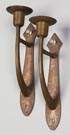 Pair of Hammered Copper Sconces, Attr. Gustav Stickley 