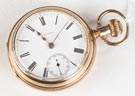Waltham 14k Gold Open Face Pocket Watch
