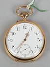 Chronometre 18k Gold Pocket Watch