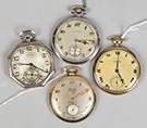 Four Gold Pocket Watches