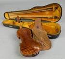 Vintage Violin with Two Bows
