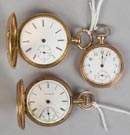 Three Gold Pocket Watches