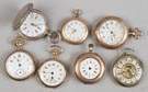 Group Gold Plated & Silver Ladies Pendant Watches