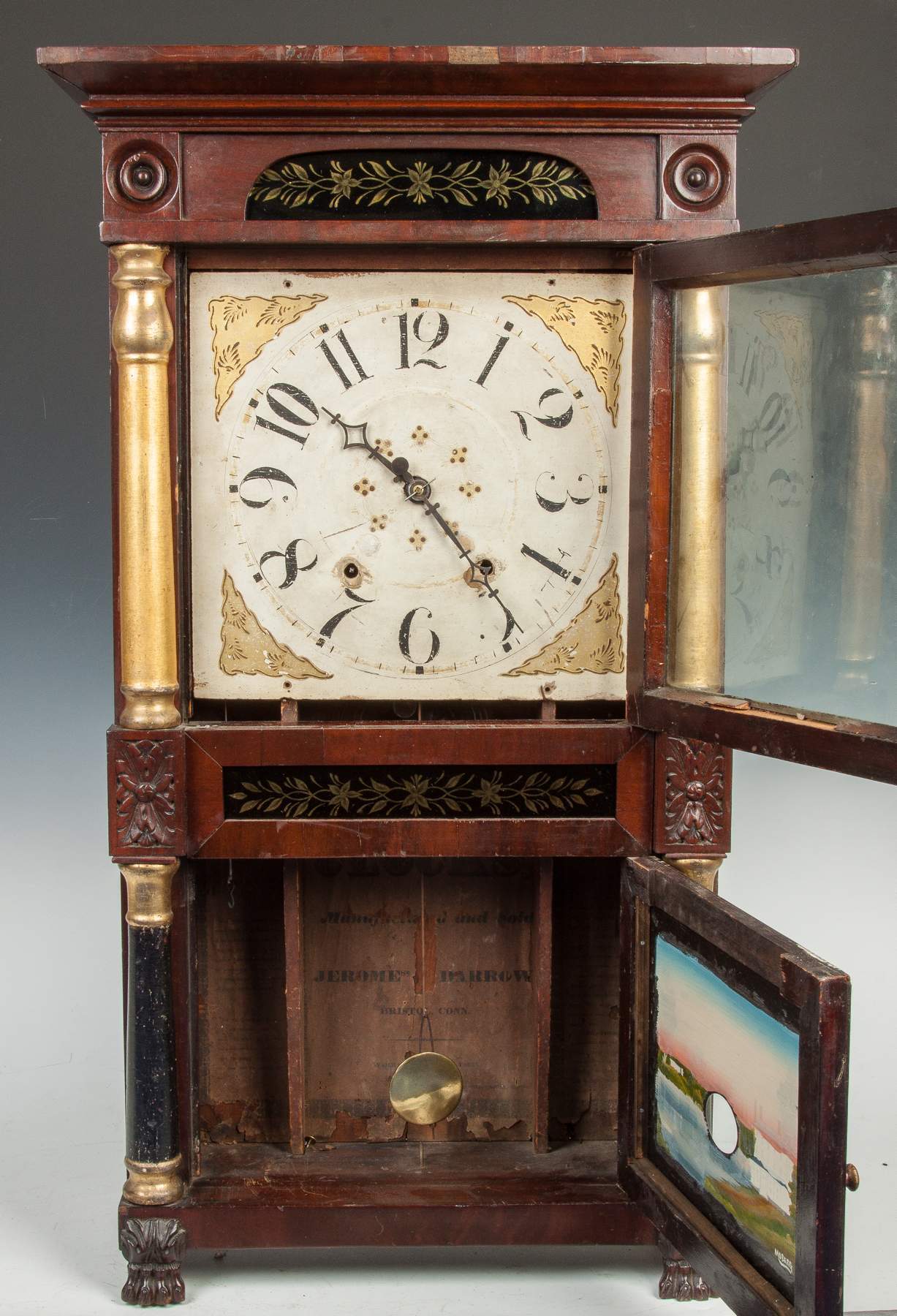 Riley Whiting, Winchester, CT & Jerome Darrow, Bristol, CT Shelf Clocks