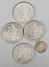 Silver Dollars, Quarters, Dimes and Nickles