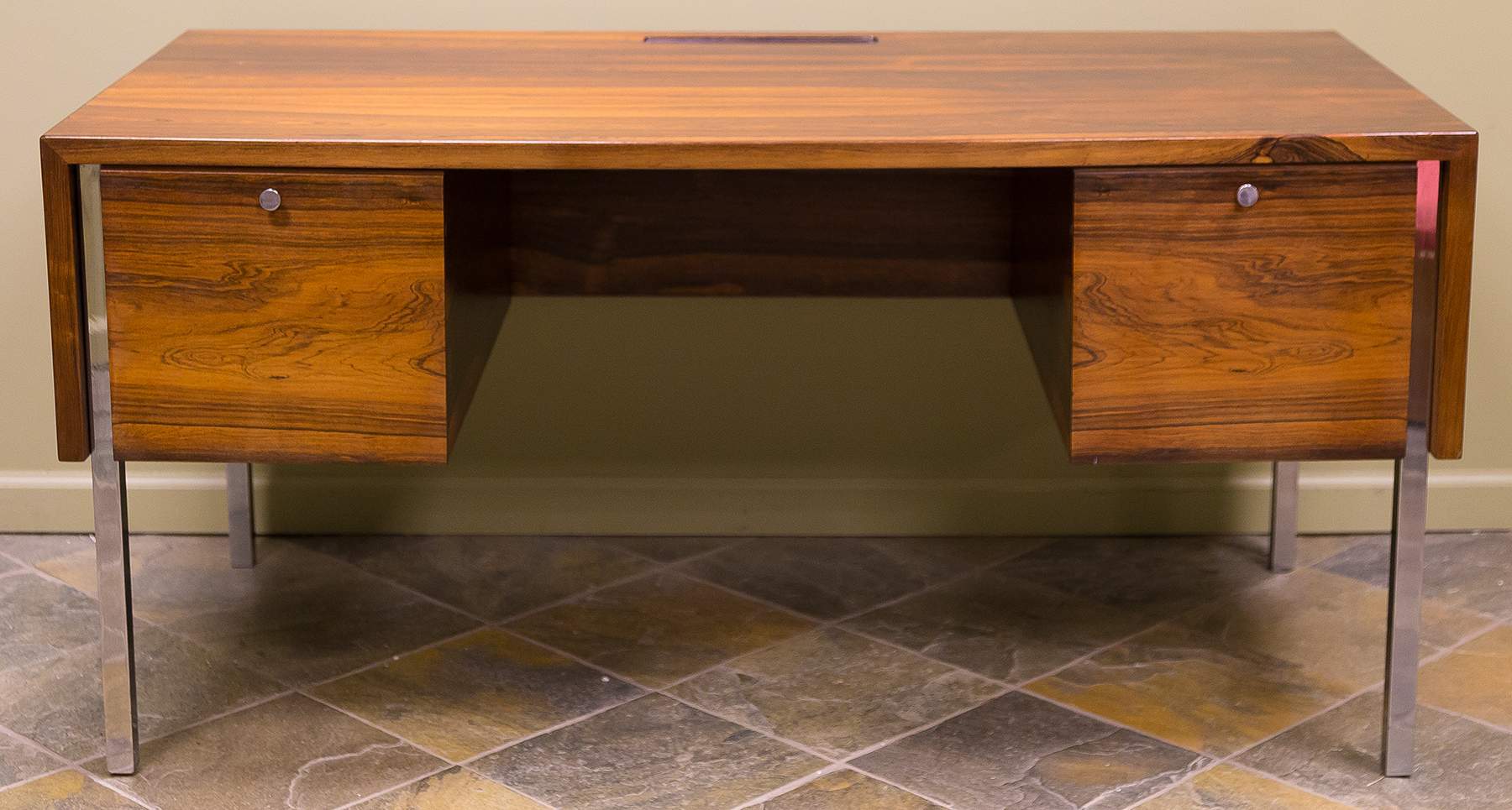 MidCentury Rosewood & Chrome Desk Cottone Auctions