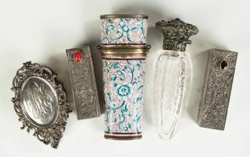 Silver and Enameled Compacts and Perfumes
