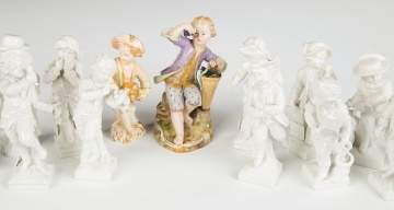 Group of KPM and Meissen Figurines