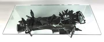 Albert Paley (American, Born 1944) Painted Steel Coffee Table, Mid-20th Century