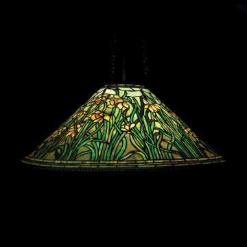 Tiffany Studios Daffodil Hanging Chandelier