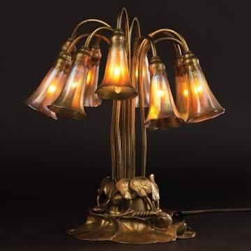 Tiffany Studios 10 Light Lily Lamp