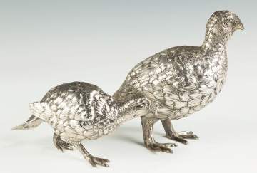 Two Silver Grouse