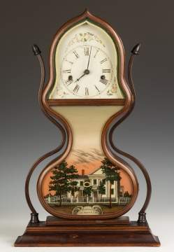 Fine J.C. Brown Acorn Shelf Clock, Bristol, CT