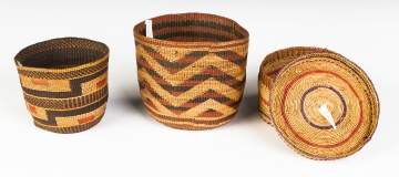 Three Native American Baskets