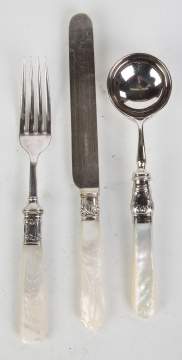 Silver Plate and Mother of Pearl Flatware