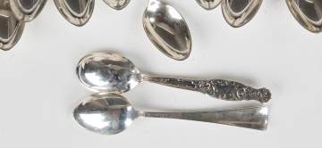 Sterling Silver Floral Demitasse Spoons