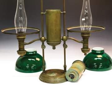 Tiffany Double Post Student Lamp