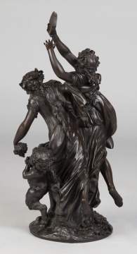 Clodion Bronze Sculpture "Bacchanalia"