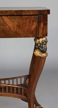 Classical Circassian Walnut Sewing Stand