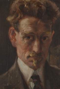 Mathias J. Alten (American, 1871-1938) "Self Portrait"