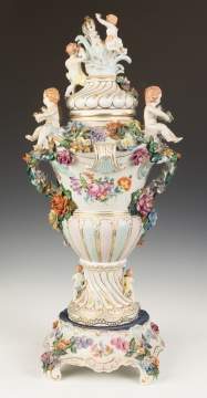 Dresden Urn and Candlesticks