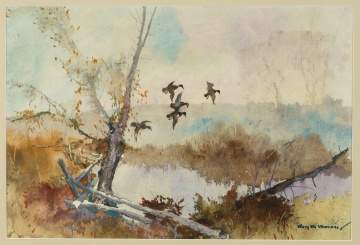 Roy Martell Mason (American, 1886-1972) "A Peaceful Corner of the Marsh"