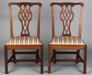 American Chippendale Mahogany Chairs