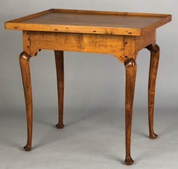 Queen Anne Curly Maple Tea Table