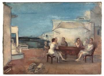 Joseph Floch (American/Austrian, 1894-1977) "Table Round, 1929"