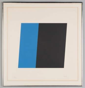 Ellsworth Kelly (American, 1923-2015) Blue and Black Square