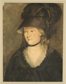 Louis Gustave Ricard (French, 1823-1873) Portrait of a Lady with Bonnet