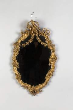 Pair of Continental Gilt Wood Mirrors