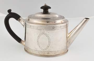 Hester Bateman, London, Sterling Silver Teapot