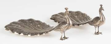 Sterling Silver Peacocks