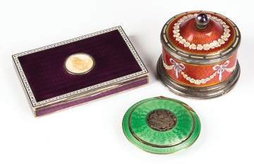 French and Austrian Enameled Pieces