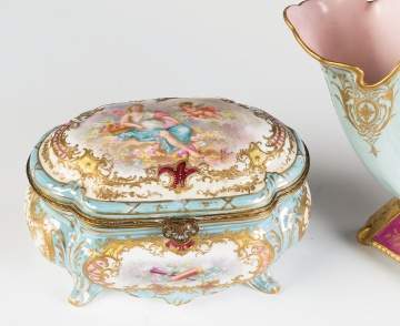 Three Pieces of Hand Painted Porcelain