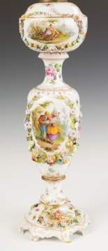 Dresden Porcelain Oil Lamp